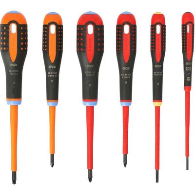 Bahco BE-9884S Be-9884S Ergo™ Vde Insulated Screwdriver Set 6 Piece