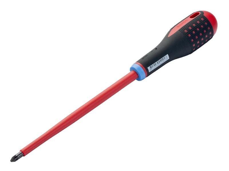 Bahco BE-8821S Ergo™ Vde Insulated Pozi Screwdriver Pz2 X 100Mm - Image 1