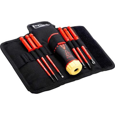 Bahco 808061 Insulated Ratcheting Screwdriver Set 6 Piece