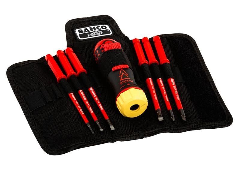 Bahco 808062 Insulated Ratcheting Screwdriver Set 6 Piece - Image 1