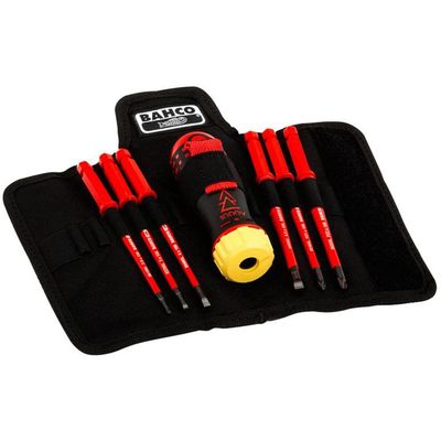 Bahco 808062 Insulated Ratcheting Screwdriver Set 6 Piece - Thumbnail 2