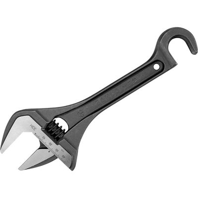 Bahco 33H Wide Jaw Adjustable Wrench With Hook 254.5Mm