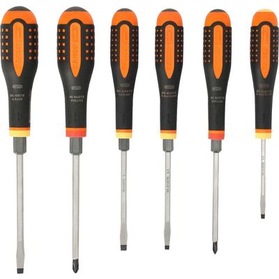 Bahco BE-9881TB Be-9881Tb Ergo™ Through Blade Screwdriver Set 6 Piece