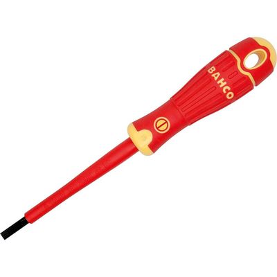 Bahco B196.055.125 fit Insulated Slotted Screwdriver 5.5 X 125Mm