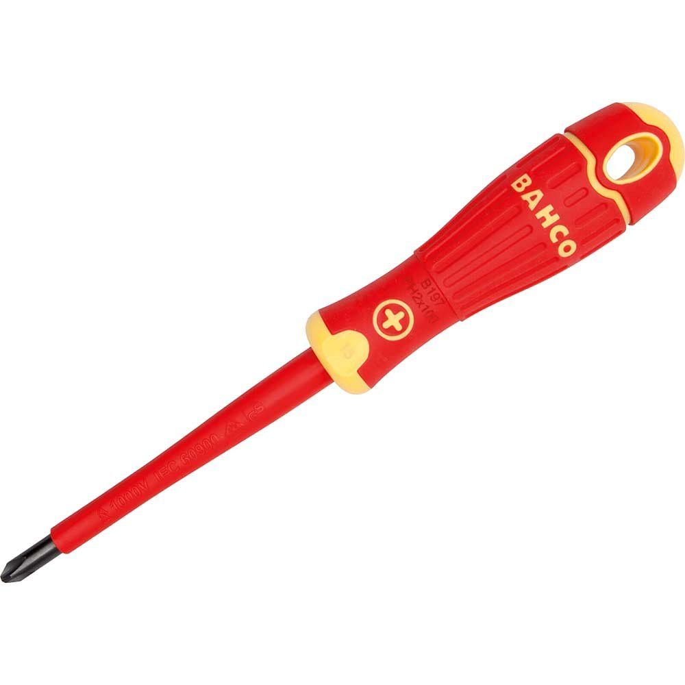 Bahco B197.000.075 fit Insulated Screwdriver Phillips Tip Ph0 X 75Mm - Image 1