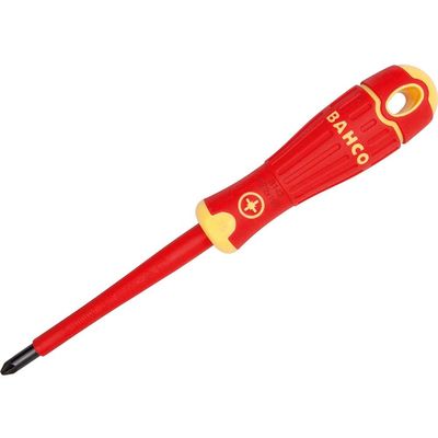 Bahco B142.000.075 fit Vde Insulated Pozidriv Screwdriver Pz0 X 75Mm