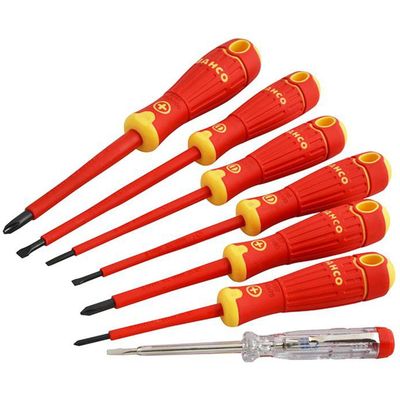 Bahco B220.027 B220.027 Bahcofit Insulated Screwdriver Set 7 Piece - Thumbnail 2