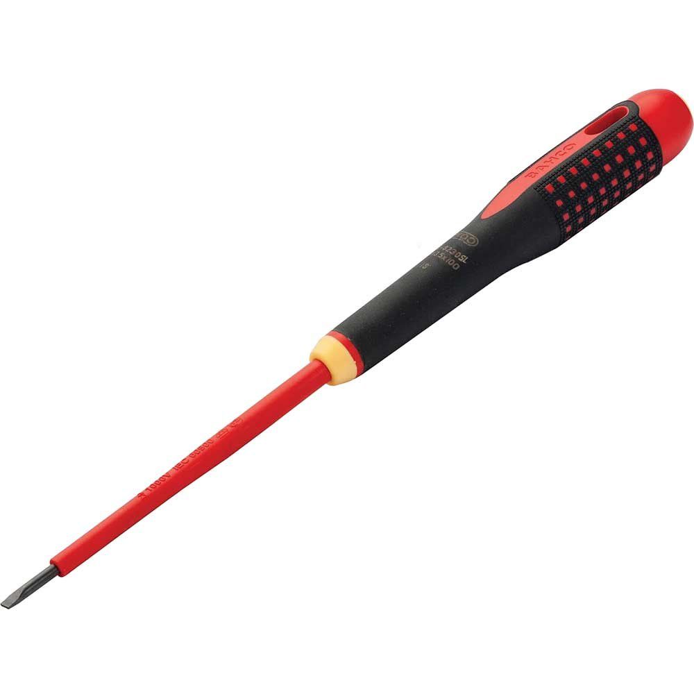 Bahco BE-8230SL Ergo™ Slim Vde Insulated Slotted Screwdriver 3.5 X 100Mm - Image 1