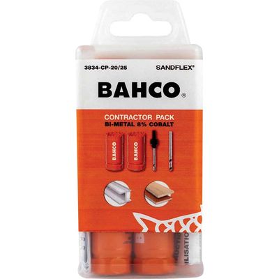 Bahco 3834-CP-20/25 Contractorfts Bi-Metal Holesaw Set 11 Piece