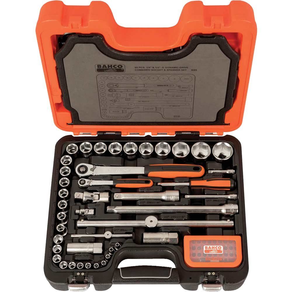 Bahco S95 S95 1/4In & 1/2In Drive Socket & Mech Set 95 Piece - Image 1