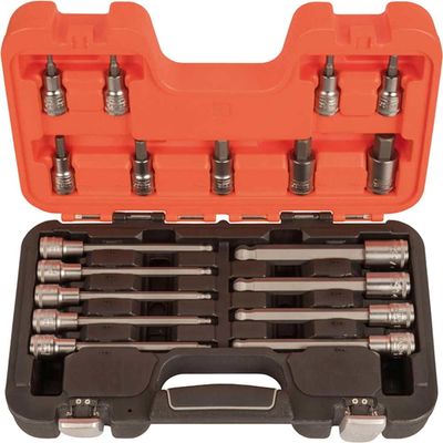 Bahco S18HEX S18Hex 1/2In Drive Socket Set 18 Piece