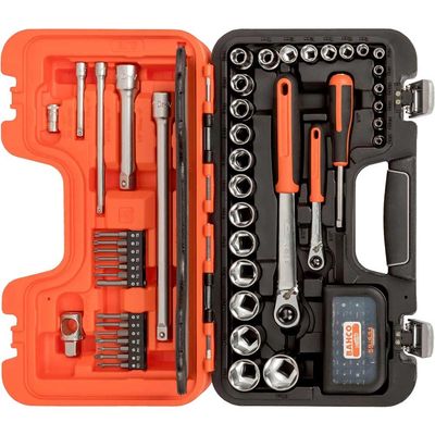 Bahco 79 Piece Combination Drive Slim Socket Set Metric Combination