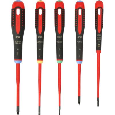 Bahco BE-9872SL Be-9872Sl Ergo™ Vde Insulated Screwdriver Set 5 Piece