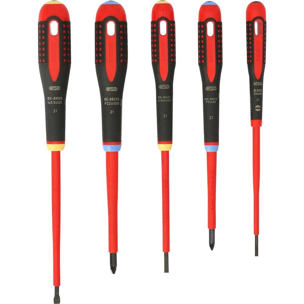 Bahco BE-9882S Be-9882S Ergo™ Vde Insulated Screwdriver Set 5 Piece - Image 1