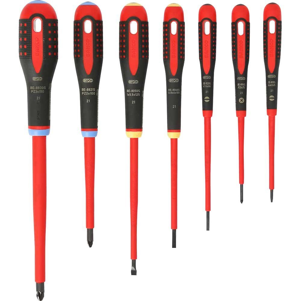 Bahco BE-9888S Be-9888S Ergo™ Vde Insulated Screwdriver Set 7 Piece - Image 1