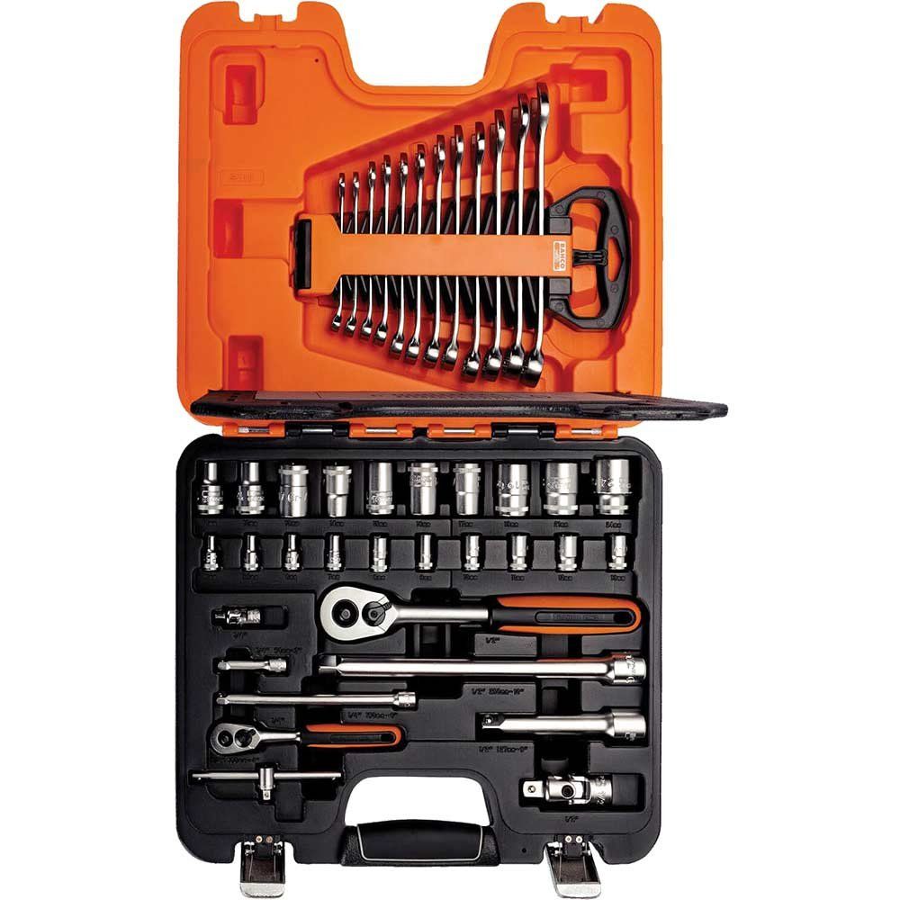 Bahco S410 S410 1/4In & 1/2In Drive Socket & Spanner Set 41 Piece - Image 1