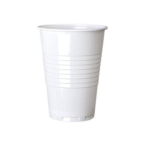 ValueX Hot Drink Plastic Vending Cup 7oz White (Pack 100) - Image 1