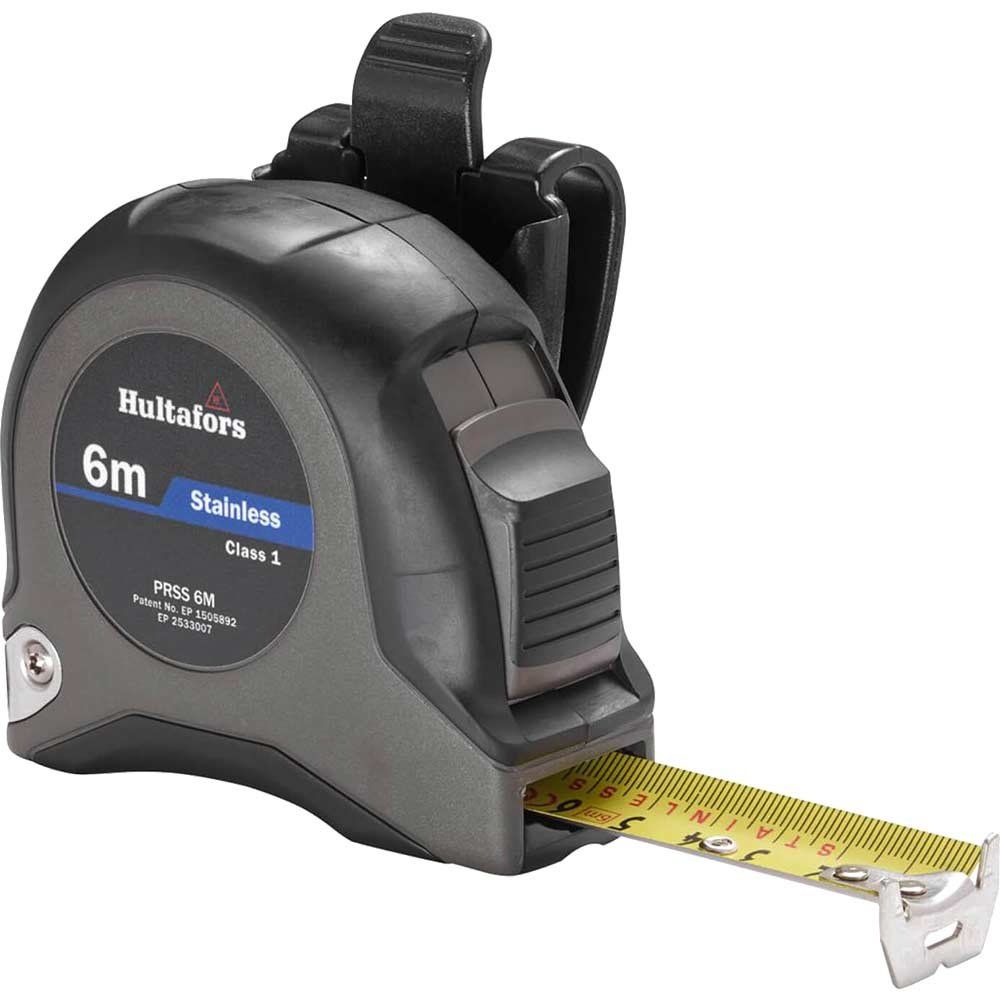 Hultafors PRSS Stainless Steel Tape Measure Metric 6m 25mm - Image 1