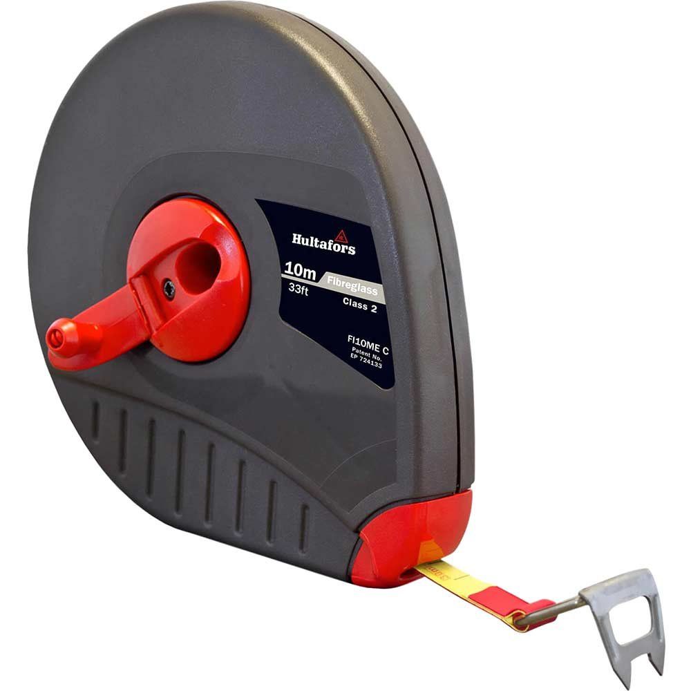 Hultafors Futura Fibreglass Tape Measure Imperial & Metric 33ft / 10m 13mm - Image 1