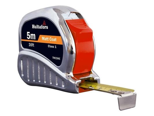 Hultafors Chrome Tri Matic Pocket Tape Measure Imperial & Metric 16ft / 5m 19mm - Thumbnail 3