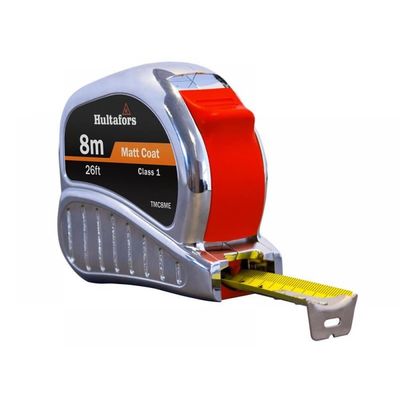 Hultafors Chrome Tri Matic Pocket Tape Measure Imperial & Metric 26ft / 8m 25mm - Thumbnail 3