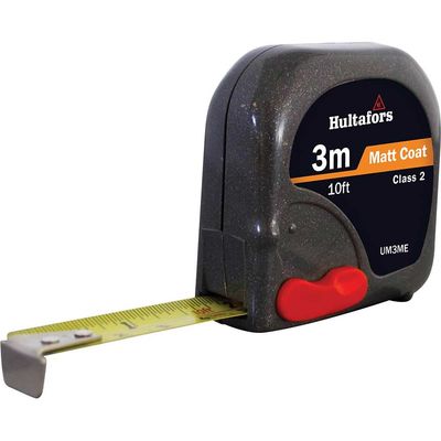 Hultafors Uni-Matic II Pocket Tape Measure Imperial & Metric 10ft / 3m 16mm