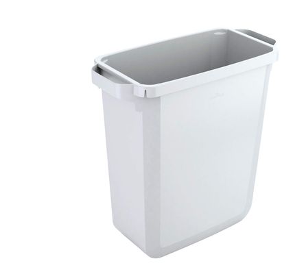 Durable DURABIN Rectangular Waste Bin 60 Litre 282x590x600mm White 1800496010