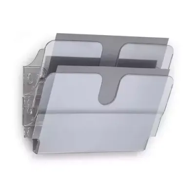 Durable FLEXIPLUS literature rack 2 shelves Transparent - Thumbnail 2