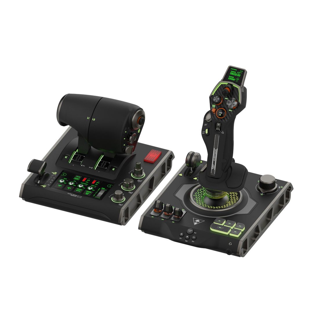 TURTLE BEACH VelocityOne Flightdeck HOTAS Simulation System Joystick & Throttle - Black - Image 1