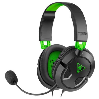 Turtle Beach Recon 50X Headset Wired Gaming Headset - Xbox Series X or S Xbox One PS5 PS4 and PC Wired 20 - 20000 Hz Gaming Headset Black Green