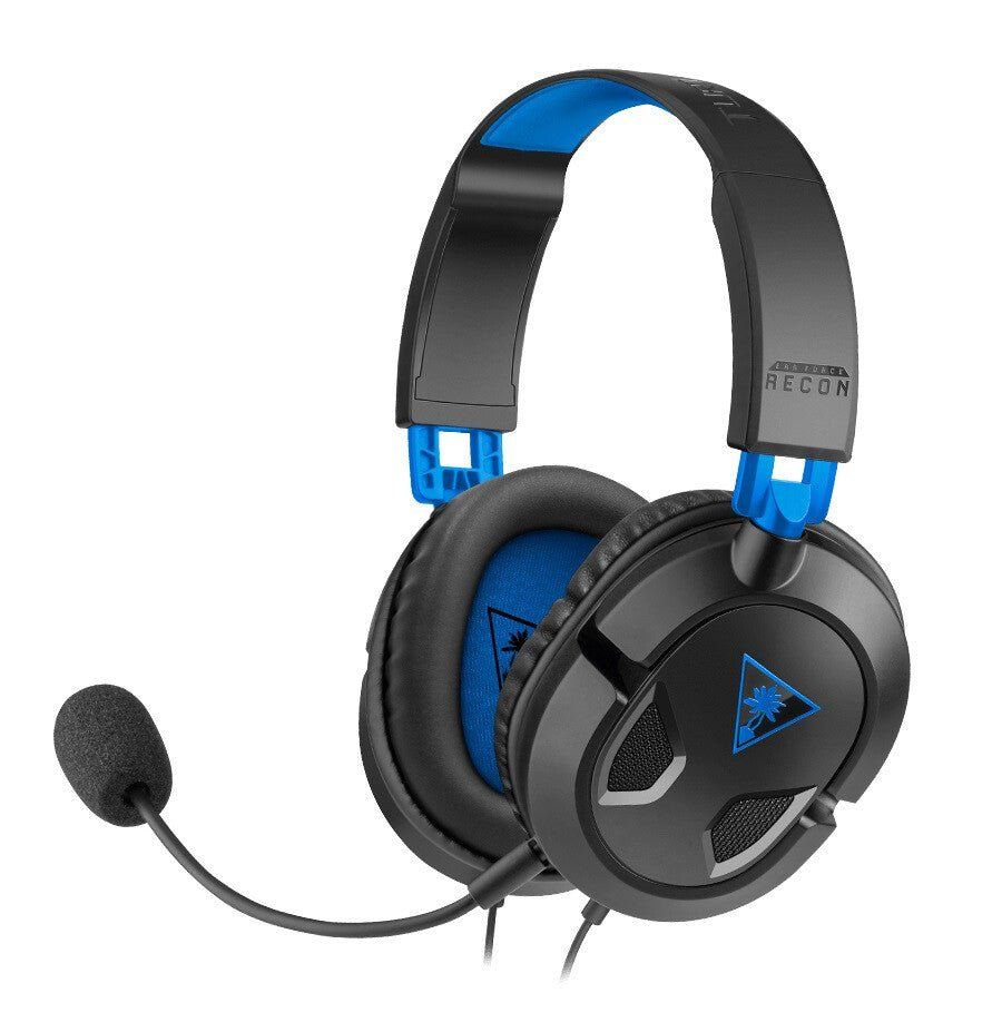 Turtle Beach Recon 50P Headset Wired Gaming Headset - PS5 PS4 Xbox Series X or S Xbox One and PC Wired Gaming 20 - 20000 Hz Headset Black Blue - Image 1