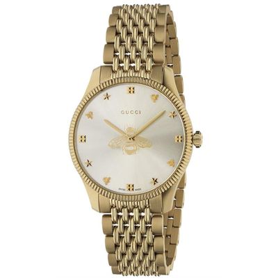 Gucci G-Timeless 36mm Gold PVD Ladies Watch