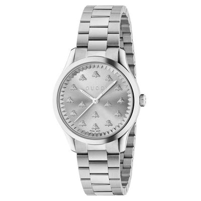Gucci YA1265031 G-Timeless Silver Dial Ladies Watch