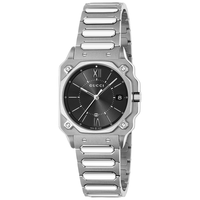 Gucci YA166505 G-Flat Black Dial Unisex Watch