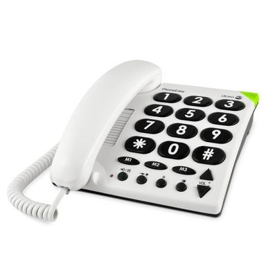 Doro PhoneEasy 311c Analog telephone White - Thumbnail 1