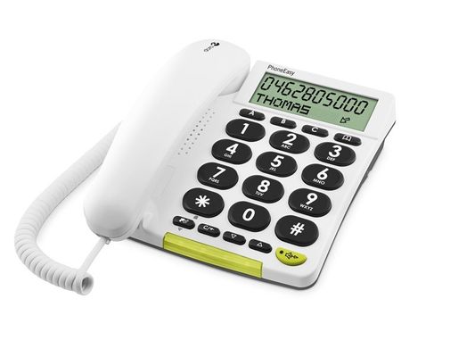 DORO PhoneEasy 312cs Corded Phone - White, White