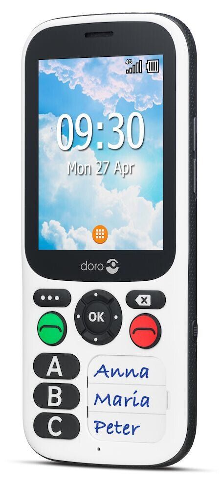 Doro 780X IUP 7.11 cm (2.8") 117 g Black White Feature phone - Image 1