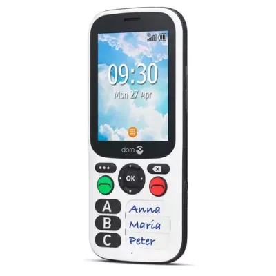 Doro 780X IUP 7.11 cm (2.8") 117 g Black White Feature phone - Thumbnail 2