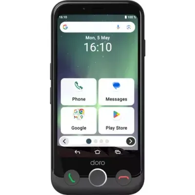 Doro Aurora A10 11.4 cm (4.5") Dual SIM Android 14 4G USB Type-C 4 GB 64 GB 3000 mAh Graphite - Thumbnail 2