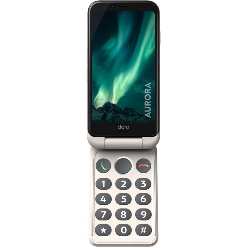 Doro Aurora A20 11.4 cm (4.5") Dual SIM Android 14 4G USB Type-C 4 GB 64 GB 3000 mAh Black, White - Image 1