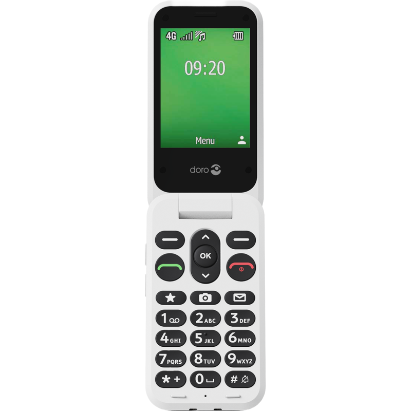 Doro Leva E22 7.11 cm (2.8") 127.8 g Black. White Feature phone - Image 1