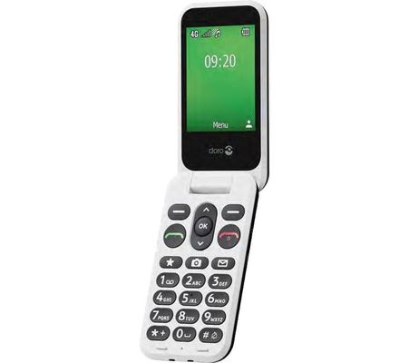 DORO Leva E30 - 128 MB, Black & White, Black,White