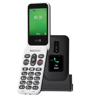 DORO Leva E30 - 128 MB, Black & White, Black,White - Thumbnail 2