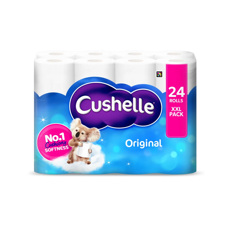 Cushelle Original Toilet Tissue, 2-Ply, 24 Rolls - Image 1