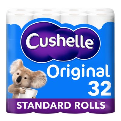 Cushelle Original Toilet Roll 32 Standard Rolls