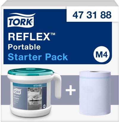 Tork Reflex Portable Dispenser and Roll Starter Pack 473188