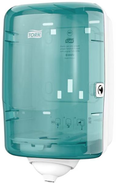 Tork 473167 paper towel dispenser Roll paper towel dispenser Turquoise White - Thumbnail 2