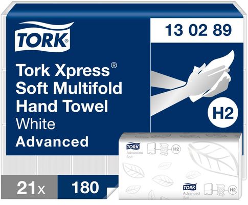 Tork Xpress Soft Multifold Hand Towel Advanced White (Pack of 21) 130289