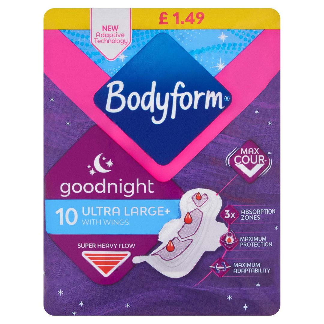Bodyform Cour-V Ultra Night Sanitary Towels Wings Value pack - Image 1