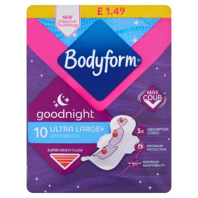 Bodyform Cour-V Ultra Night Sanitary Towels Wings Value pack